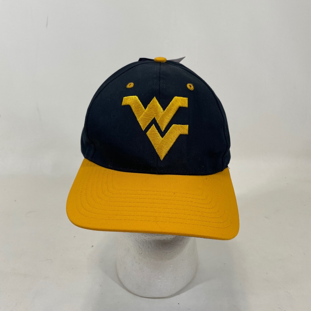 Twins Enterprise‎ West Virginia Mountaineers Vintage Snapback Hat Navy Gold WVU